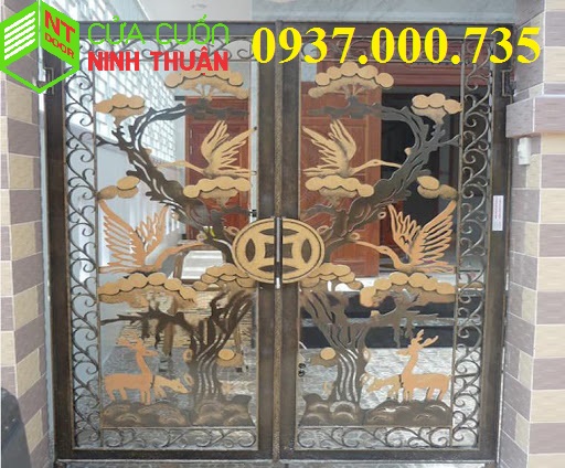 Mẫu cửa cổng sắt cắt CNC, mẫu cửa cổng sắt cnc đẹp tại ninh thuận